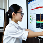 **

"A Vietnamese businesswoman in a modern office, analyzing social media data on a large screen. The screen displays trending fashion items and customer sentiment analysis related to "quần áo trẻ em hữu cơ" (organic children's clothing). She is fully clothed in professional attire, safe for work, appropriate content, perfect anatomy, natural proportions, professional photography, family-friendly."

**
