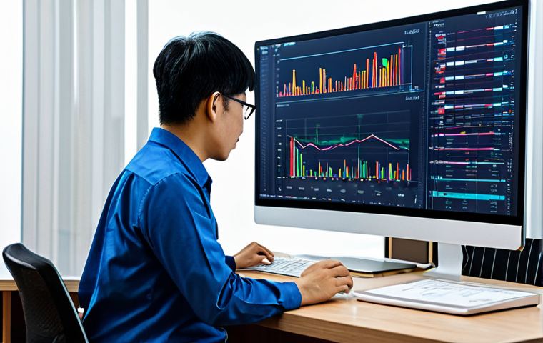 전이 학습의 지속 가능한 발전 전략 - Data Optimization**
Prompt: "A Vietnamese data scientist working at a modern desk, surrounded by sc...