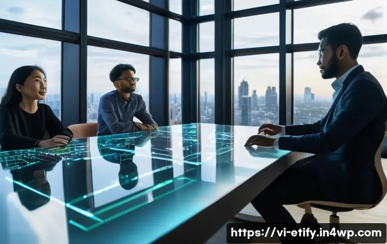 전이 학습의 국경을 넘는 협력 - **Global AI Collaboration Hub:** A vibrant, futuristic collaboration hub bathed in soft, diffused li...