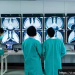 Home 23 전이 학습과 강화학습의 차이점 - A modern Vietnamese hospital radiology department where an AI system utilizing transfer learning ana...