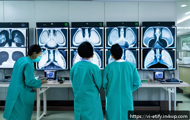 전이 학습과 강화학습의 차이점 - A modern Vietnamese hospital radiology department where an AI system utilizing transfer learning ana...